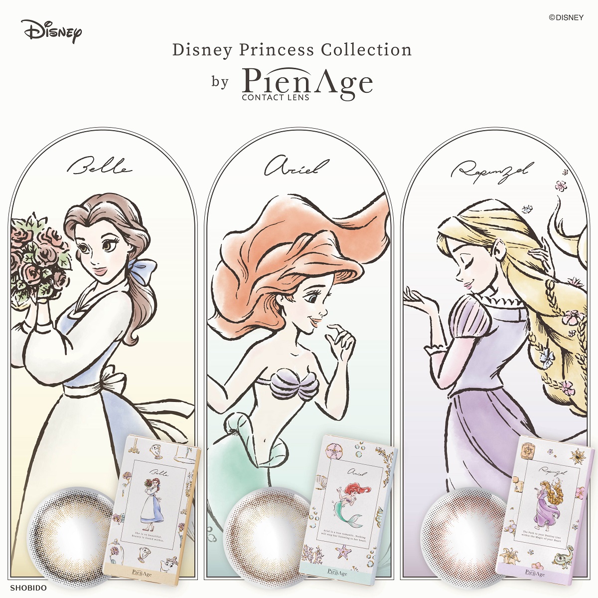 Disney Princess Collection By PienAge ディズニープリンセスbyピエナージュ1箱6枚入 2week